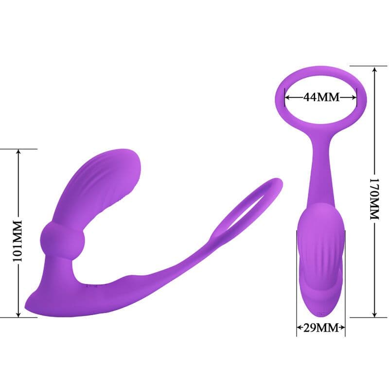 PRETTY LOVE - WARREN VIOLET ANAL RING & VIBRATOR 4