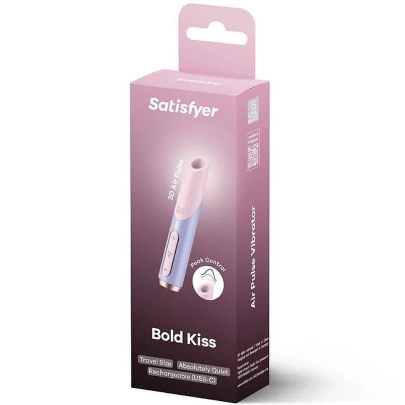 SATISFYER - BOLD KISS VALOVNI STIMULATOR KLITORISA ROZA/VIJOLIČEN 2