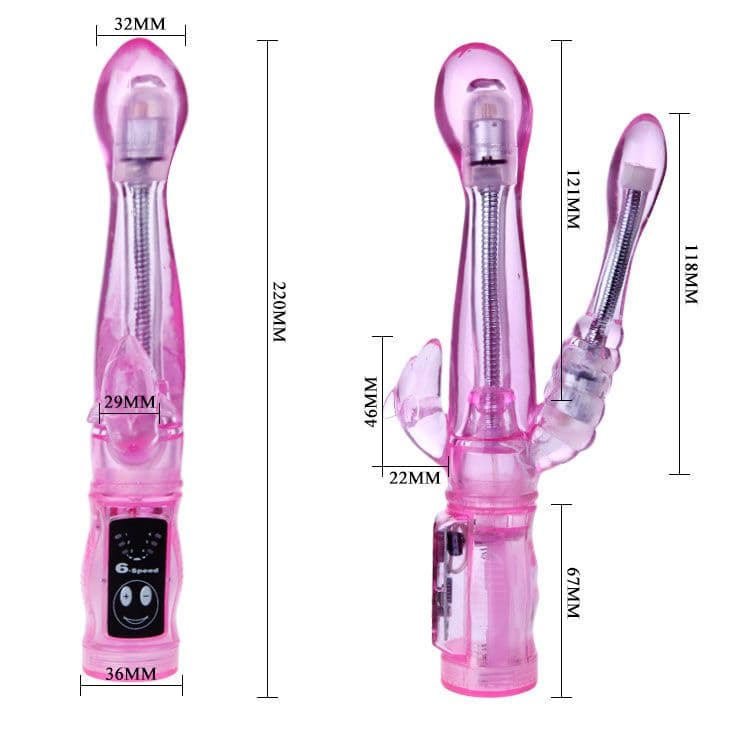BAILE - FLEXIBLE VIBRATOR WITH ANAL STIMULATOR 4