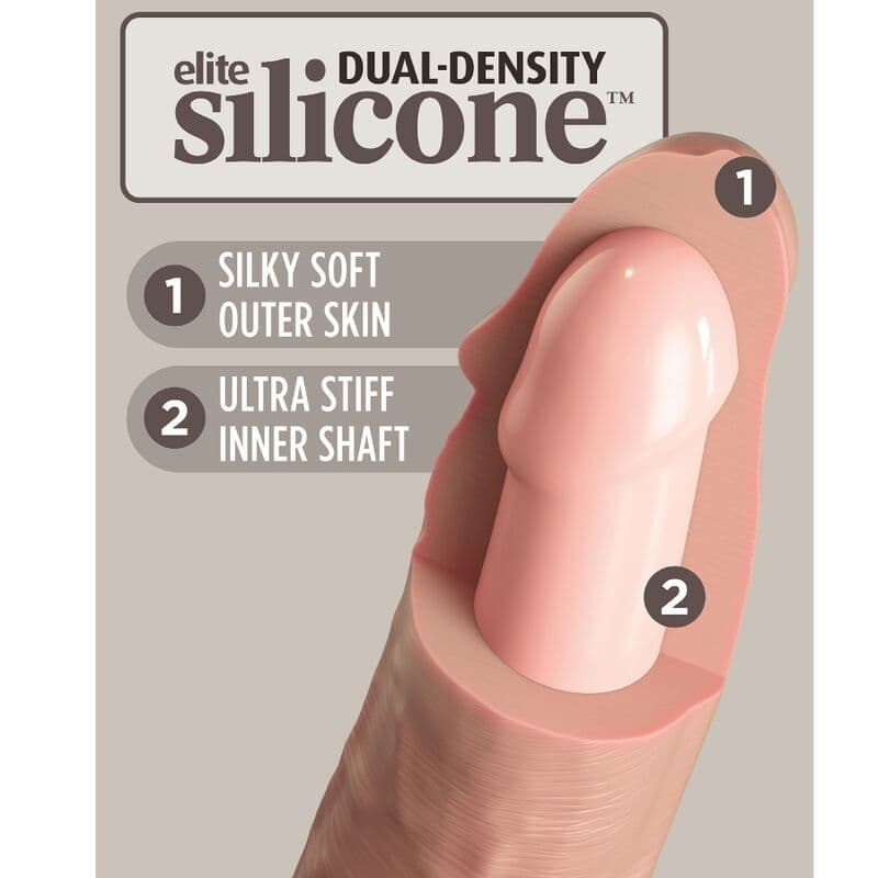 KING COCK - ELITE DILDO REALISTICO VIBRANTE E SILICONE 15.2 CM 3