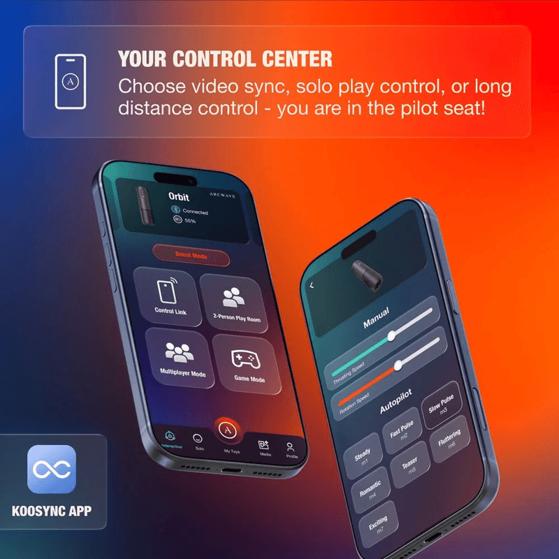 ARCWAVE - ORBIT MASTURBATORE MASCHILE ROTANTE A 360° CON CONTROLLO TRAMITE APP NERO 3