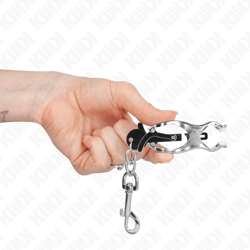 KINK - PINZE PER CAPEZZOLI TRIFOGLIO GIAPPONESE CON GANCI ARGENTO 4