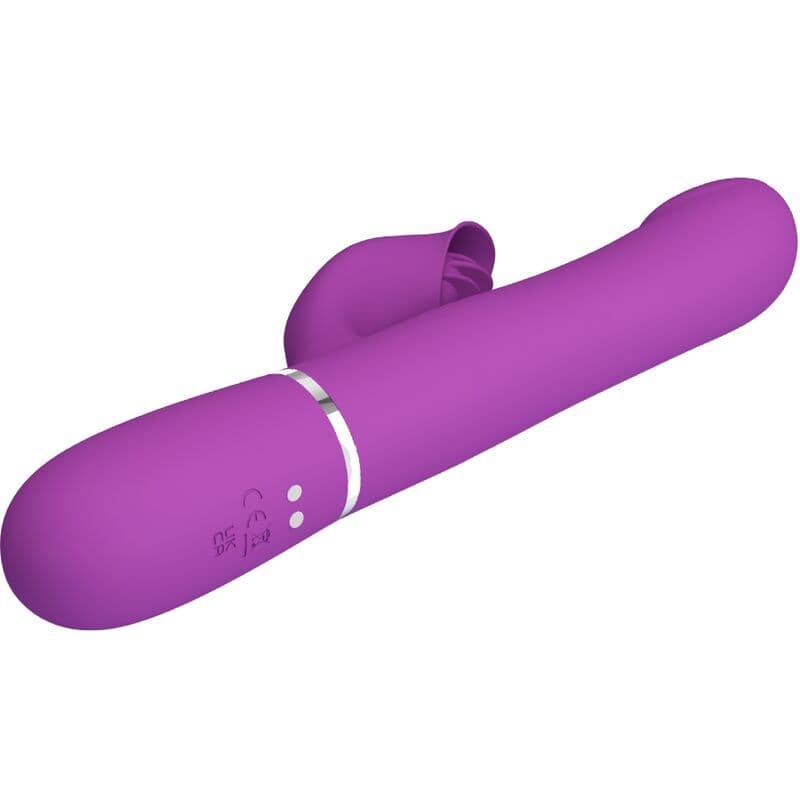 PRETTY LOVE - 4 U 1 VIŠEFUNKCIJSKI VIBRATOR I STIMULATOR, LJUBIČASTI 3