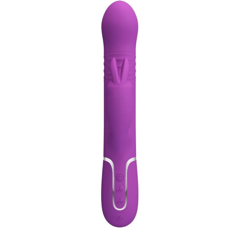 PRETTY LOVE - COALE 4 U 1 VIŠEFUNKCIJSKI RABBIT VIBRATOR, LJUBIČASTI 2