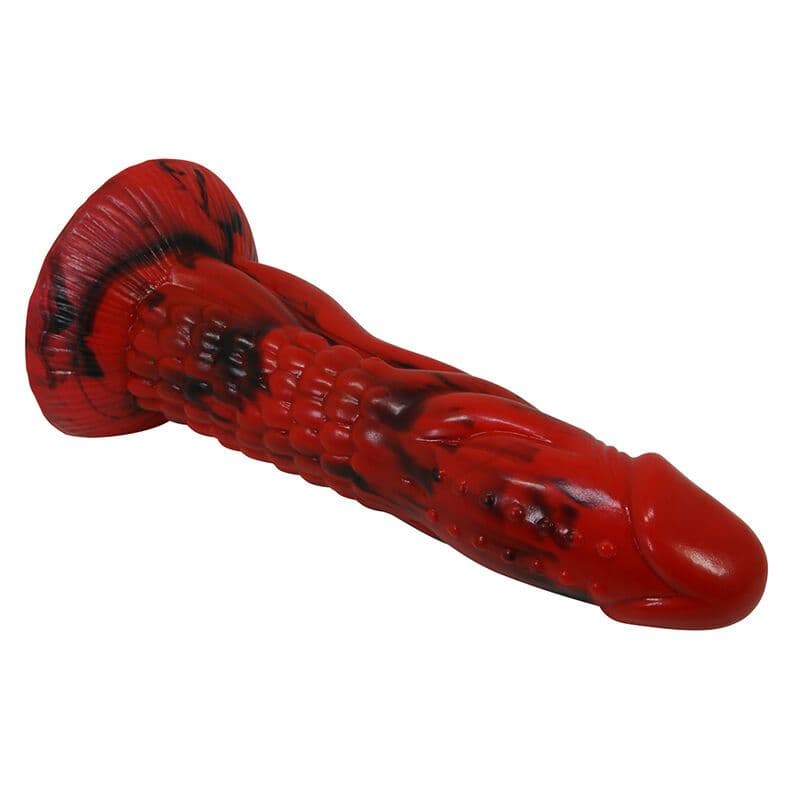 POWER MONSTERS - MINOTAUR FANTASY DILDO WITH SUCTION CUP 21 CM Ø 5 CM RED & BLACK 4