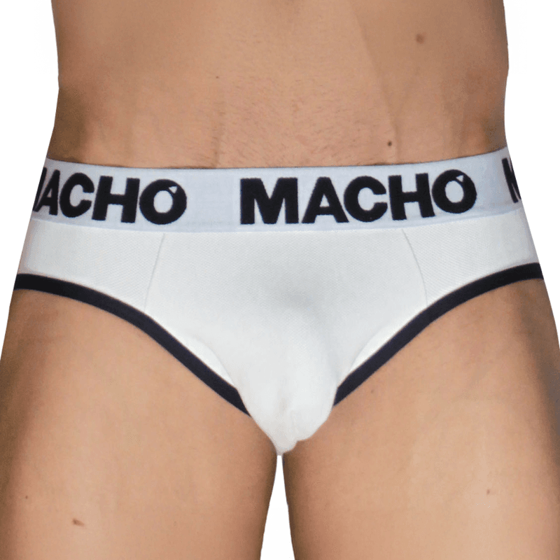 MACHO - MCH006 CLASSIC SLIP WHITE + BLACK 2