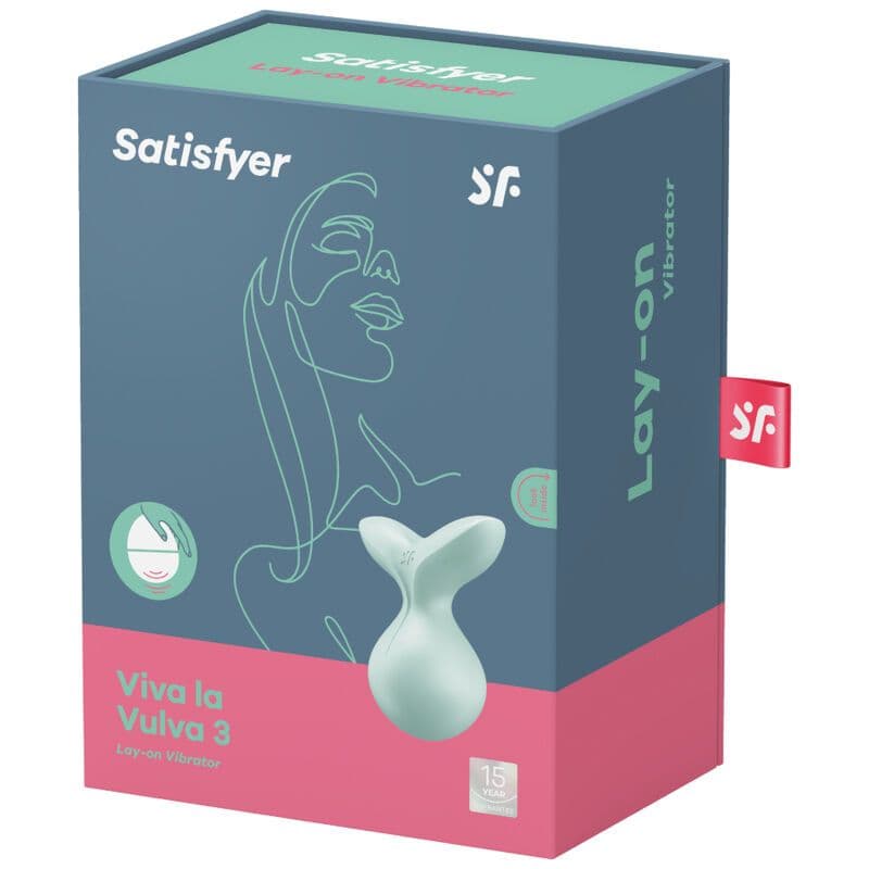 SATISFYER - VIVA LA VULVA 3 AUFLEGVIBRATOR GRÜN 4