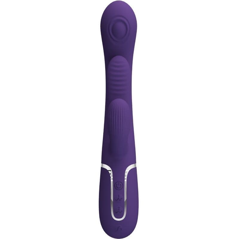 PRETTY LOVE - SHANIA TROSTRUKI VIŠEFUNKCIJSKI VIBRATOR SA ZEČIĆEM, LJUBIČASTI 3