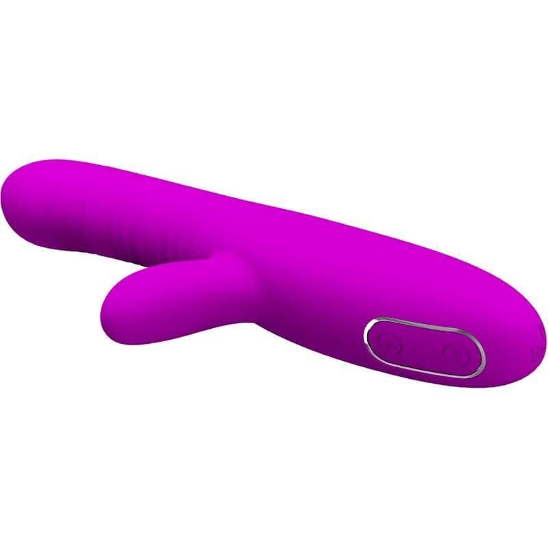 PRETTY LOVE - ANGELIQUE VIŠEFUNKCIJSKI VIBRATOR SA STIMULATOROM KLITORISA, LJUBIČASTI 2