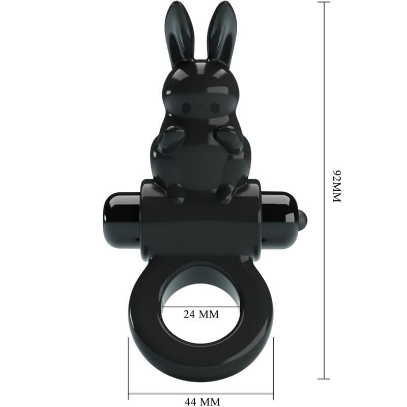 PRETTY LOVE - EXCITING RING RABBIT VIBRATOR RING 10 VIBRATIONS BLACK 3