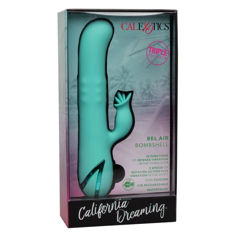 CALEXOTICS - VIBRATOR ZEKO BEL AIR BOMBSHELL - SVIJETLOZELENI 4