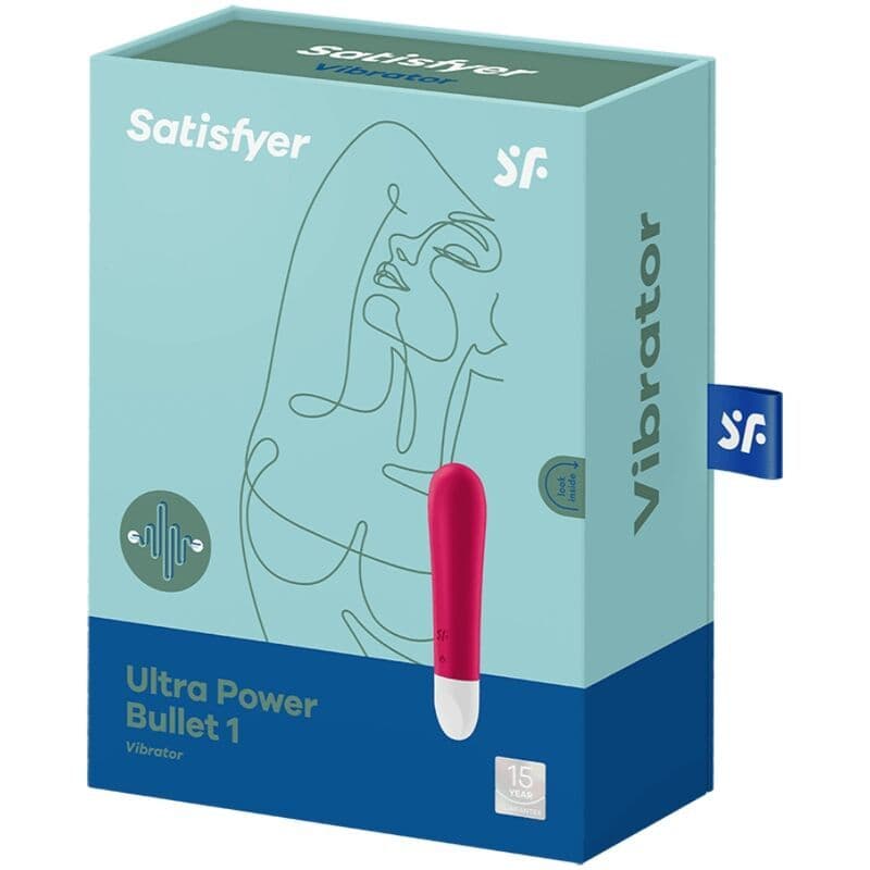 SATISFYER - VIBRATOR ULTRA POWER BULLET 1, RDEČ 3