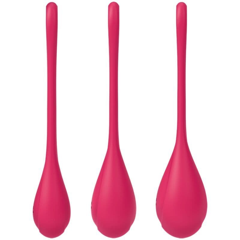 SATISFYER - YONI POWER 1 TRAINING SET RED 3