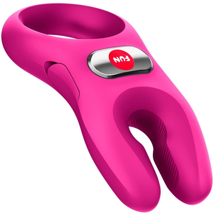 FUN FACTORY NOS PRO VIBRIRAJOČ OBROČEK ZA PENIS MAGENTA 2