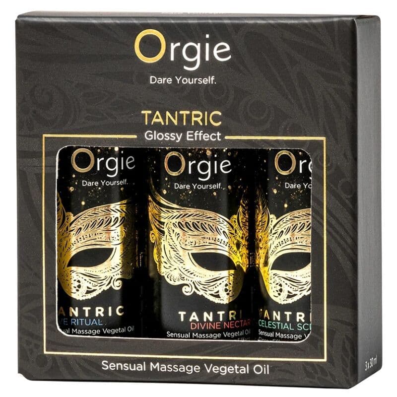 ORGIE - Tantric Mini Size Collection senzualna masažna ulja, 3 x 30 ml
