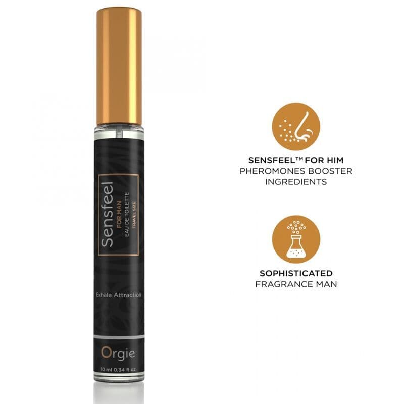 ORGIE - SENSFEEL EAU DE TOILETTE WITH PHEROMONE BOOSTER TRAVEL SIZE FOR MEN 10 ML