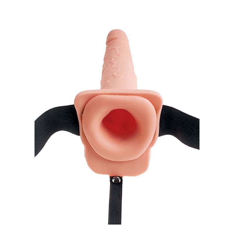 FETISH FANTASY SERIES - Imbragatura regolabile pene realistico con testicoli che sprizza 19 cm 2