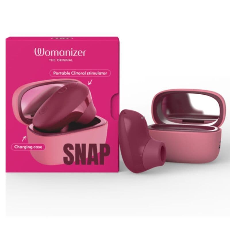 WOMANIZER - SNAP SUCTION CLITORAL STIMULATOR 6 INTENSITY LEVELS CRUSHED BERRY 3