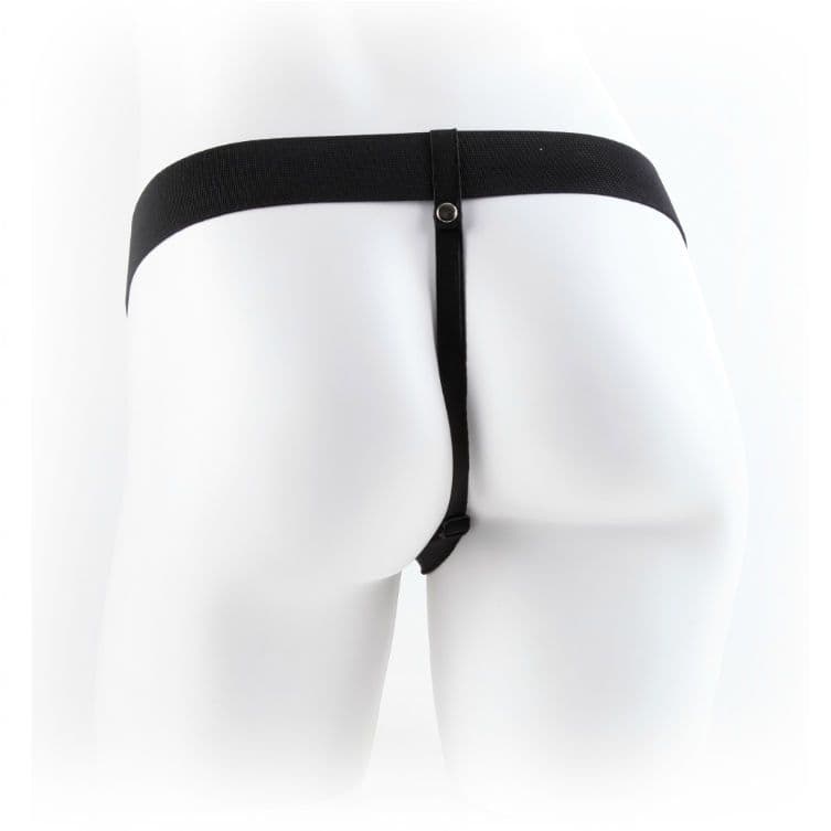 FETISH FANTASY SERIES - SERIES 7 HOLLOW STRAP-ON VIBRANTE CON SFERE 17.8CM VIOLA 3