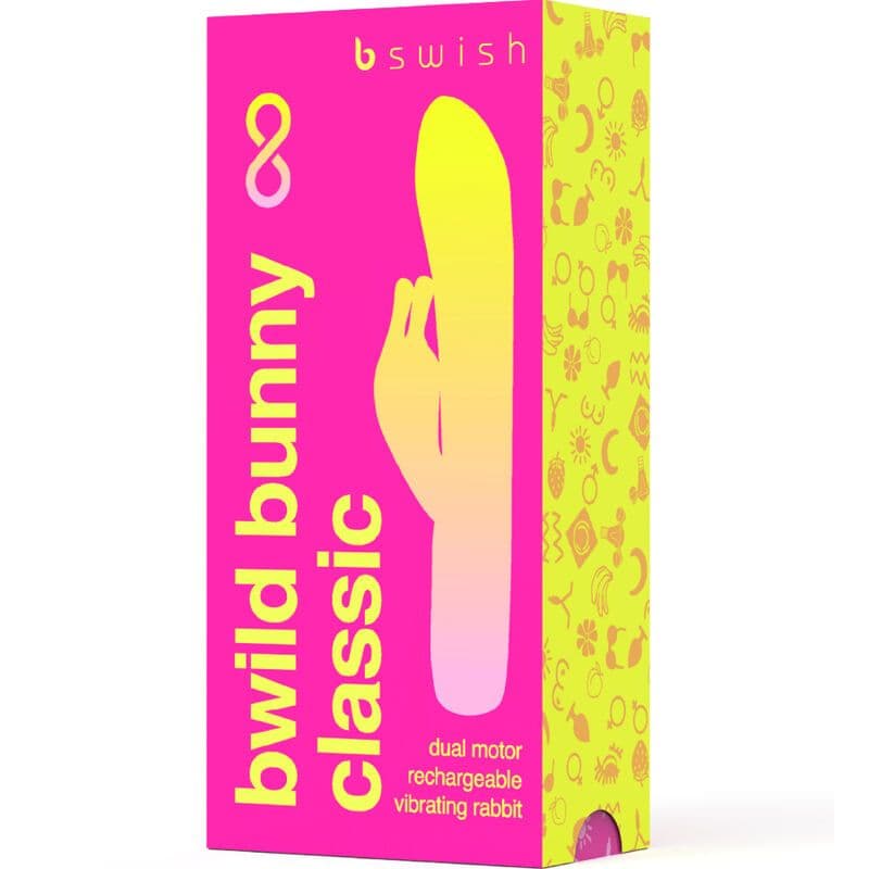 B SWISH - BWILD BUNNY INFINITE CLASSIC RECHARGEABLE VIBRATOR PINK SILICONE 4
