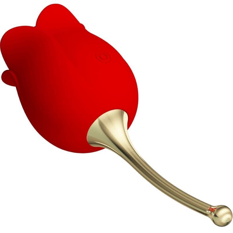 PRETTY LOVE - ROSE LOVER STIMOLATORE CLITORIDEO ROSE 12 VIBRAZIONI ROSSO 2