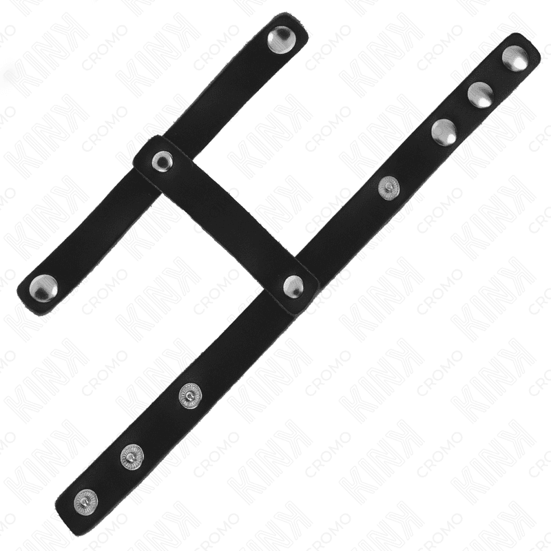 KINK - ANELLO PER PENE E CINTURINO DIVISORE PER PALLE REGOLABILE IN PELLE 4