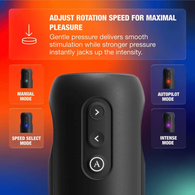 ARCWAVE - ORBIT MASTURBATORE MASCHILE ROTANTE A 360° CON CONTROLLO TRAMITE APP NERO 4