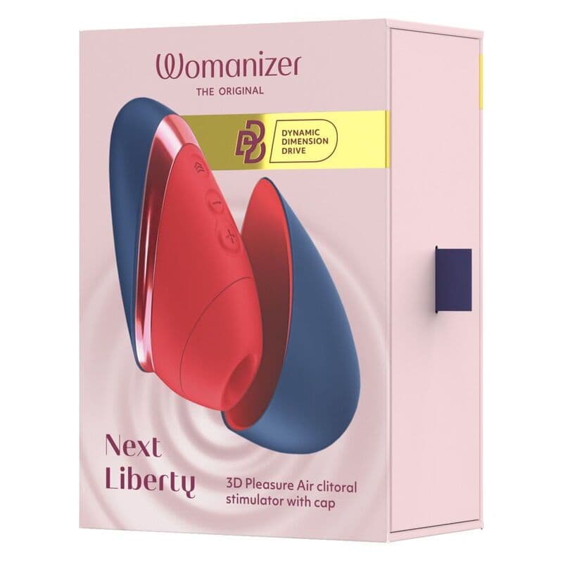 WOMANIZER - NEXT LIBERTY 3D PLEASURE AIR CLITORAL STIMULATOR BLUE/RED 2