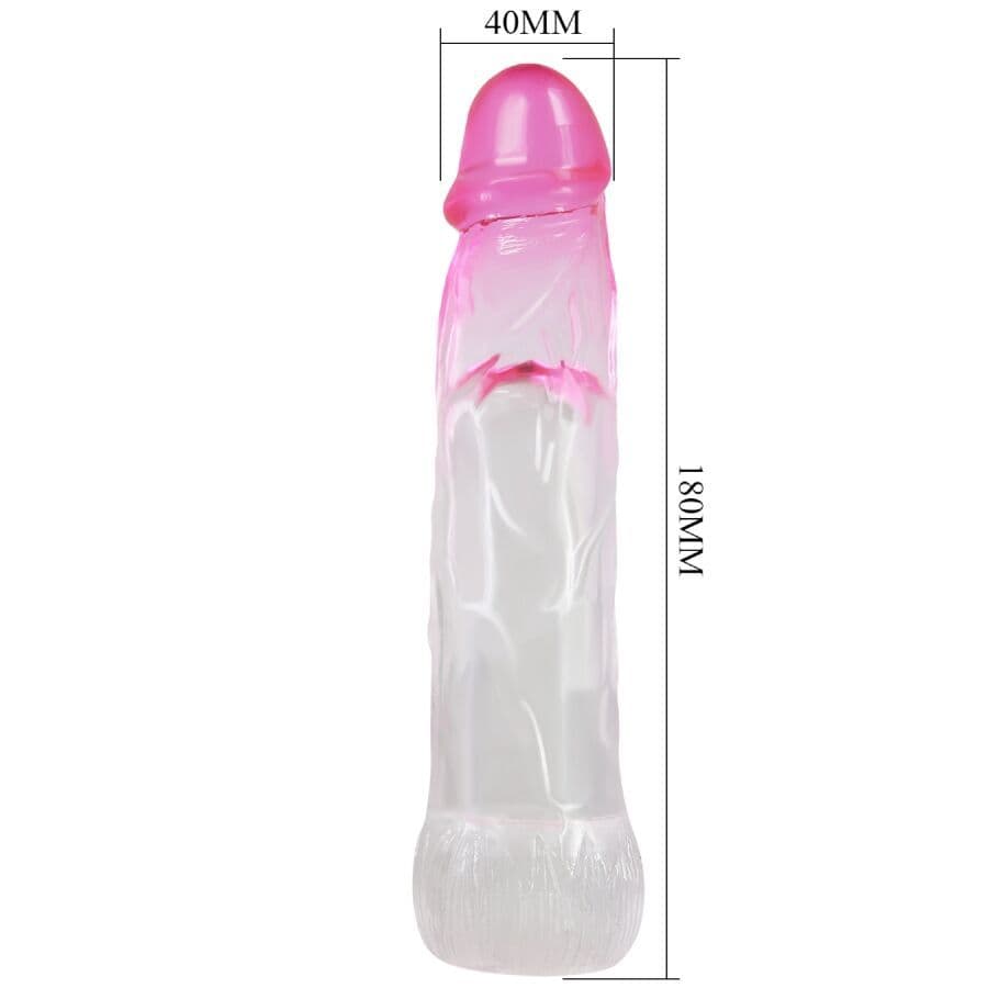 PRETTY LOVE - NERON REALISTIČNA NAVLAKA ZA POVEĆANJE PENISA 6 CM, ROZA 4