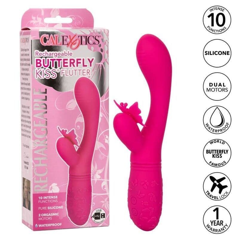 CALEXOTICS - BUTTERFLY KISS FLUTTER VIBRATOR ROZA 2