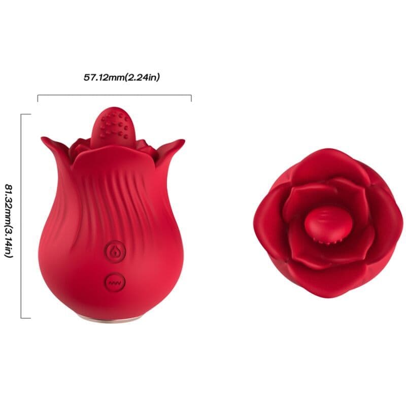 ARMONY - Rose vibrator in stimulator rdeča 4