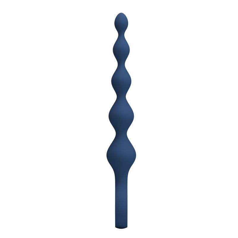 MR PLAY, BLAUE SILIKON-ANALKAPSELN & ANALPLUG 20,4 CM 4