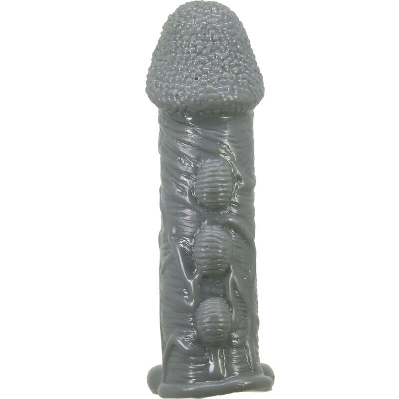 PRETTY LOVE - REALISTIČNA NAVLAKA ZA PENIS ZA POVEĆANJE I ODGODU, SIVA 3