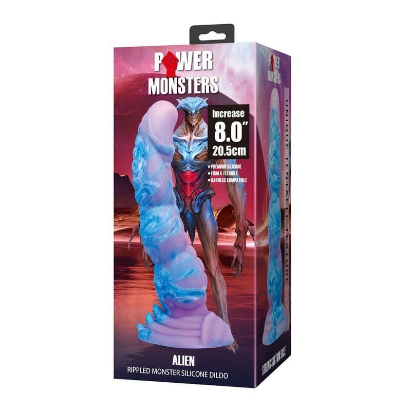 POWER MONSTERS - ALIEN FANTASY SILICONE DILDO 20.5 CM Ø 4.8 CM 3