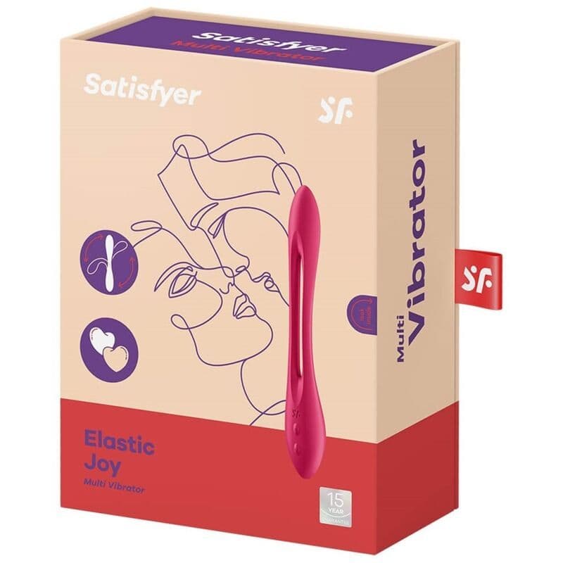 SATISFYER - MULTI VIBRATORE ELASTIC JOY ROSSO 4