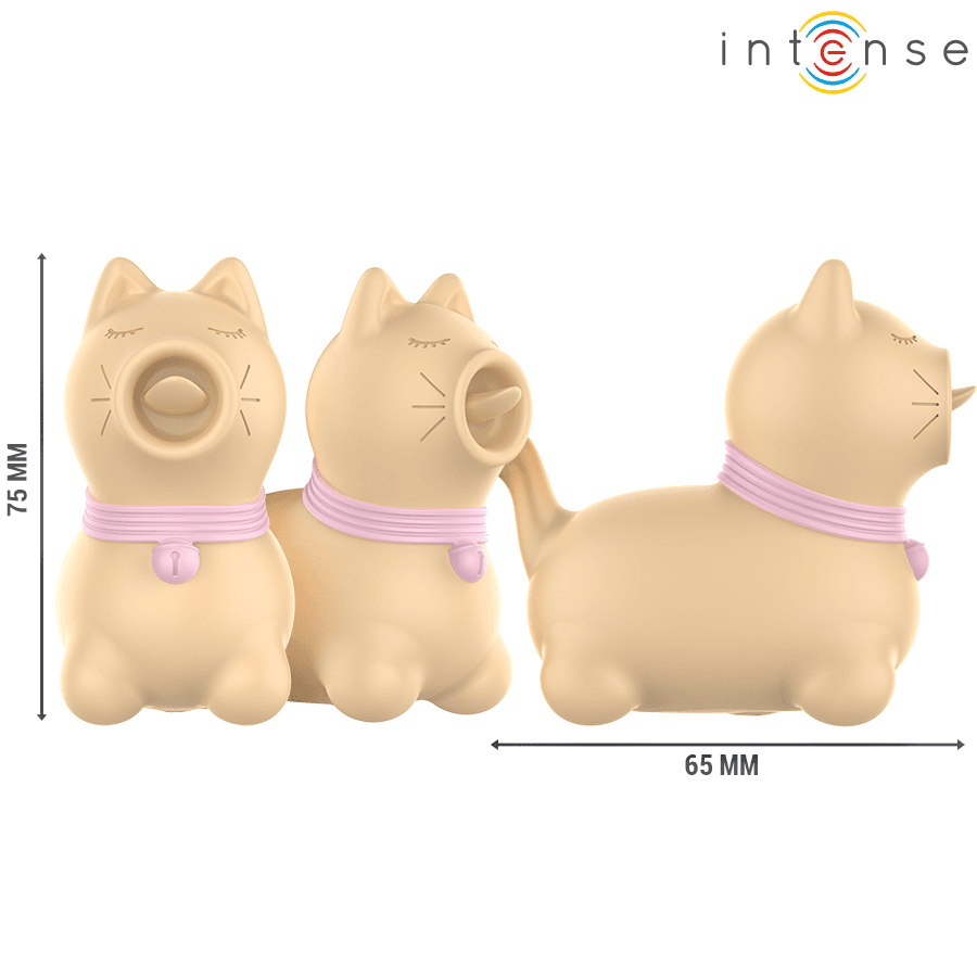 INTENSE - TOULOUSE STIMULATOR WITH 360º ROTATING TONGUE YELLOW 3