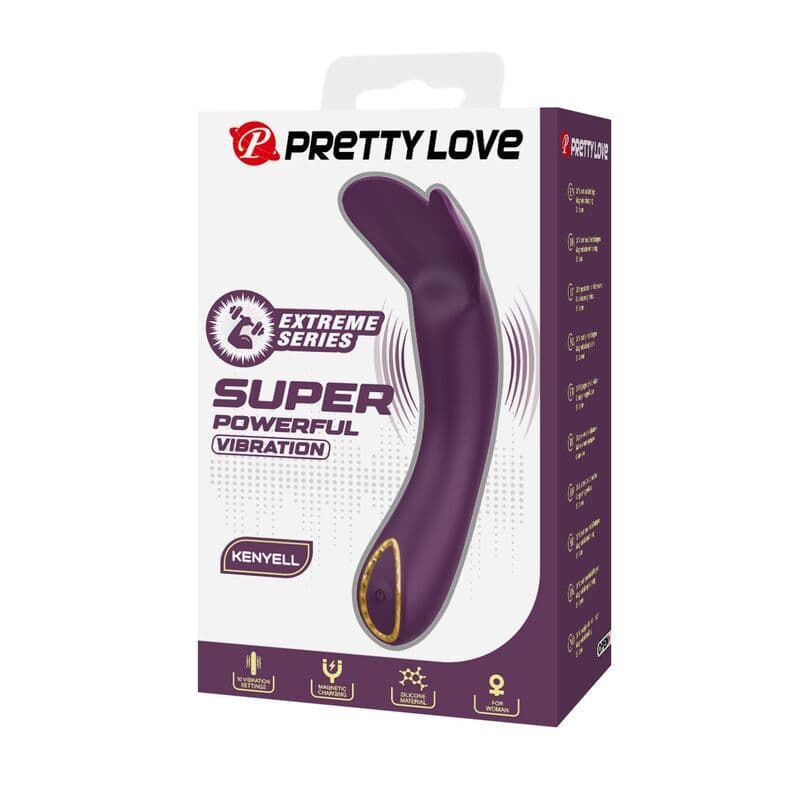 PRETTY LOVE - Kenyell punjivi vibrator 10 funkcija ljubičasti 3