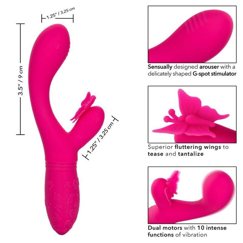 CALEXOTICS - BUTTERFLY KISS FLUTTER VIBRATOR ROZA 3
