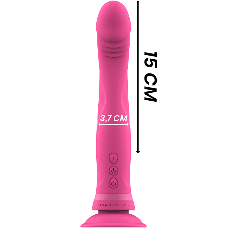 INTENSE - DILDO VIBRATORE IN SILICONE ROSA MICHELANGELO 4