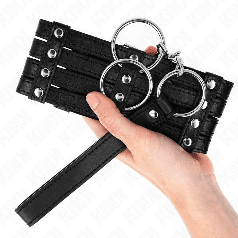 KINK - COLLANA CON CINTURA 65 CM STILE SUB REGOLABILE 35-51 CM X 7 CM 4
