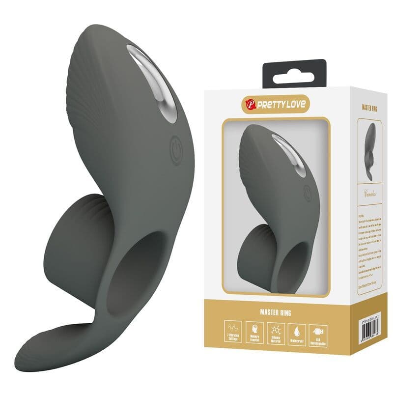 PRETTY LOVE - RECHARGEABLE VIBRATING RING WITH DUAL STIMULATION 4