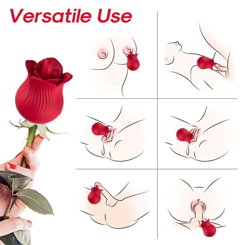 ARMONY - Rose vibrator in stimulator rdeča 2