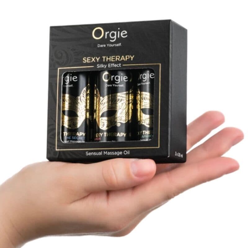 ORGIE - SEXY THERAPY MINI SIZE COLLECTION SENSUAL MASSAGE OILS 3 X 30 ML 3