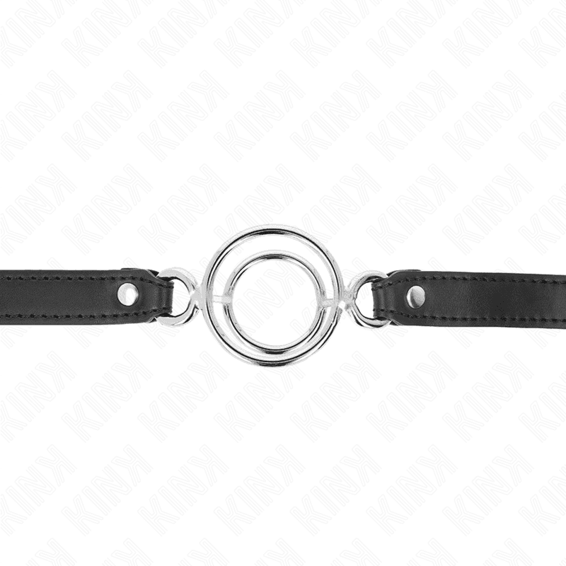KINK - GAG WITH MULTIPLE O-RINGS 5 CM BLACK 63 X 2.5 CM 3