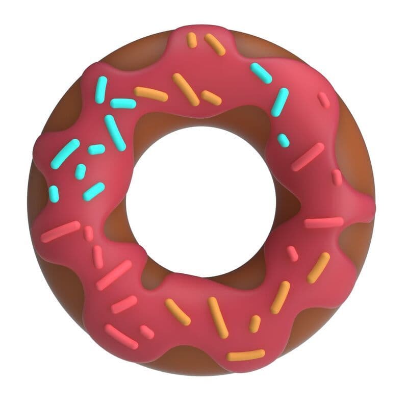 PRETTY LOVE - Super Donut penisni prstan, Roza