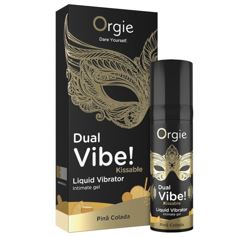 ORGIE - DUAL VIBE! PIÑA COLADA KISSABLE LIQUID VIBRATOR 15 ML 4