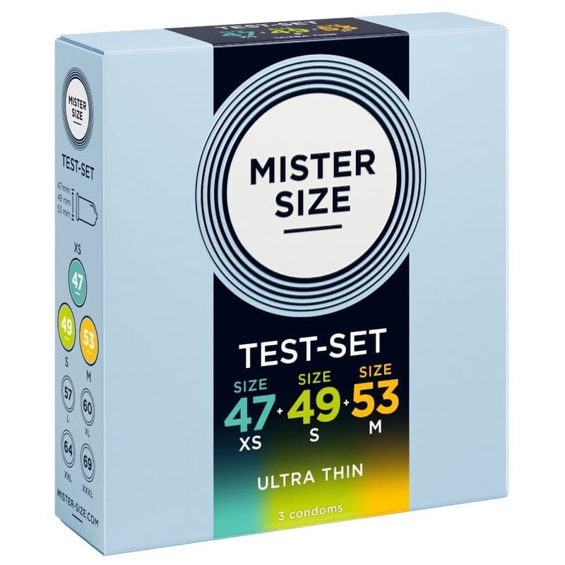MISTER SIZE - Paket vzorec kondom velikost 47-49-53 mm (3 kosi) 2