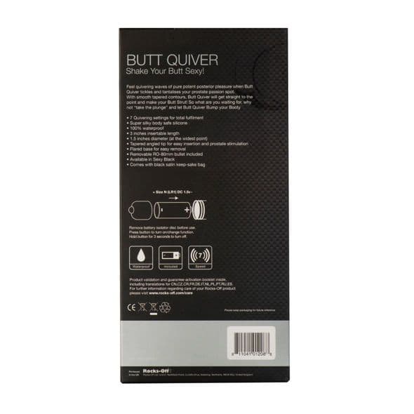 ROCKS-OFF - STIMOLATORE BUTT QUIVER P-POINT 7 VELOCIT NERO 3