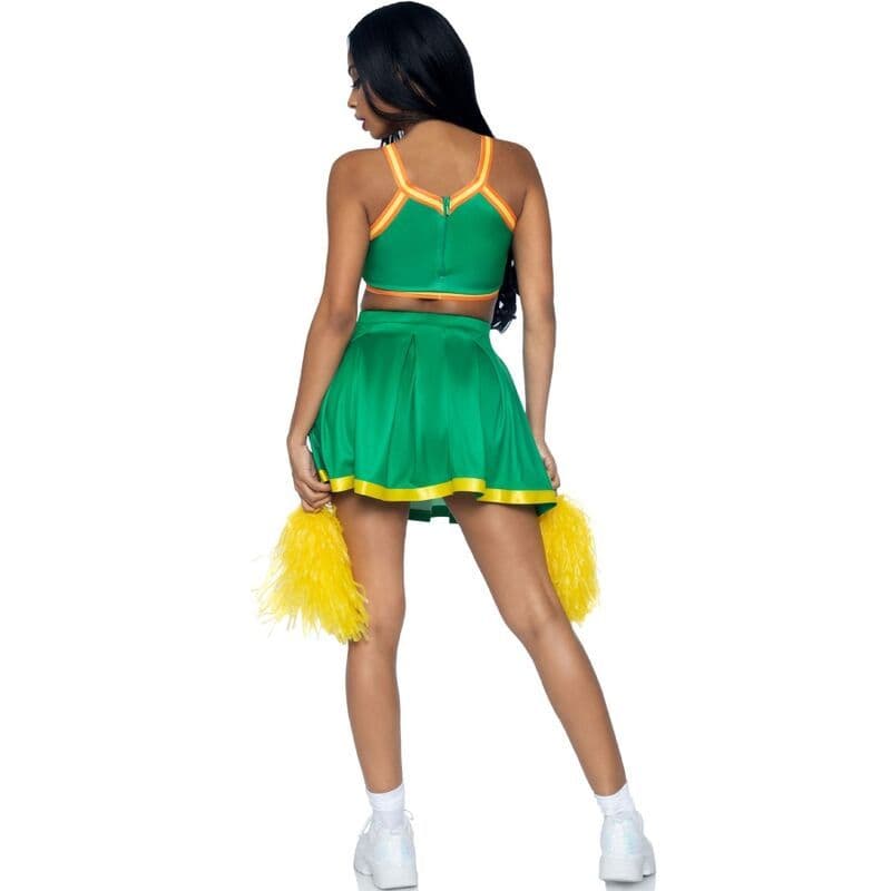 LEG AVENUE - COSTUME CHEERLEADER VERDE M/L 2