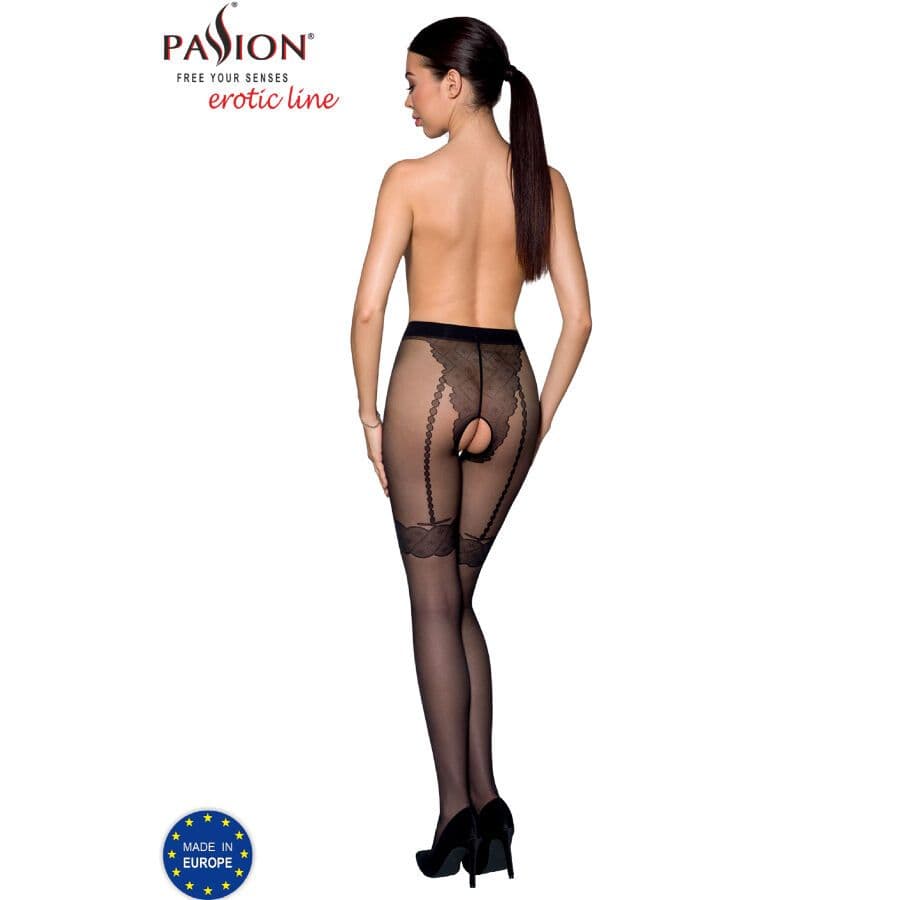 PASSION - TIOPEN 016 SCHWARZE STRUMPFHOSE 1/2 20 DEN 2
